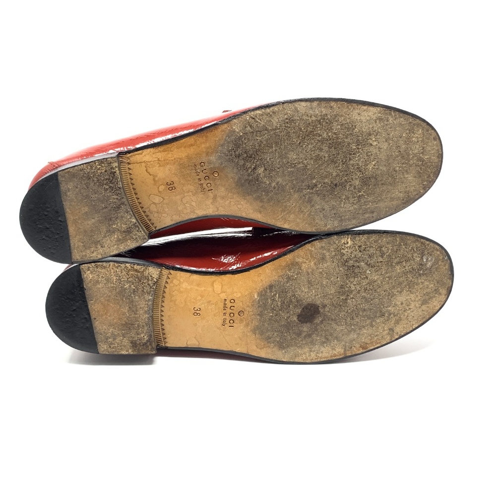 GUCCI 1953 Roos Red Patent Leather Luxury Loafer - Picture 8 of 8